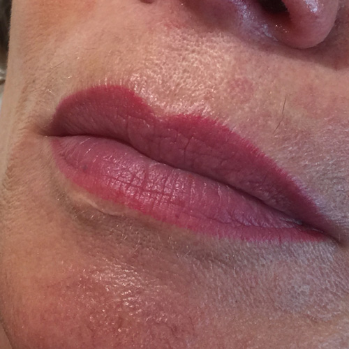 Permanente make-up Lipstickeffect