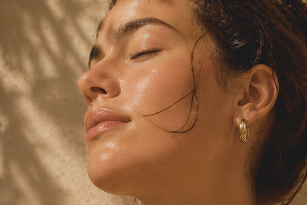 Behandeling bij Bar à Beauté in Knokke om de huid te kalmeren en te beschermen tegen zonlicht